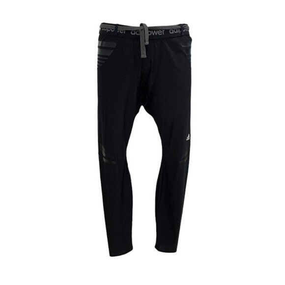 Adidas Adipower Compression Pants Athletic Running Gym Fitness Exercise Workout - Picture 10 of 11